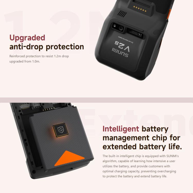 SUNMI V2s Scanning Label Printing Cash Register, Spec: NFC 2+16G(EU Plug) by SUNMI