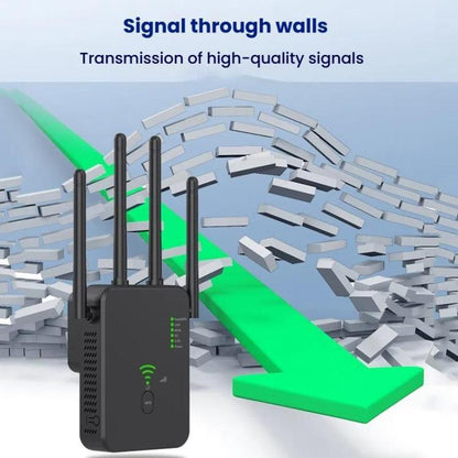 Urant U10 300Mbps 2.4G Wireless Repeater WiFi Signal Amplifier With 4 Antennas EU Plug White - Broadband Amplifiers by Urant | Online Shopping UK | buy2fix