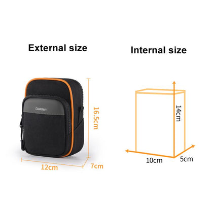 Cwatcun D168 Small Convenient Camera Bag Scratch-Resistant And Wear-Resistant Microslice Card Camera Pouch(Black) - Strap Satchel by Cwatcun | Online Shopping UK | buy2fix
