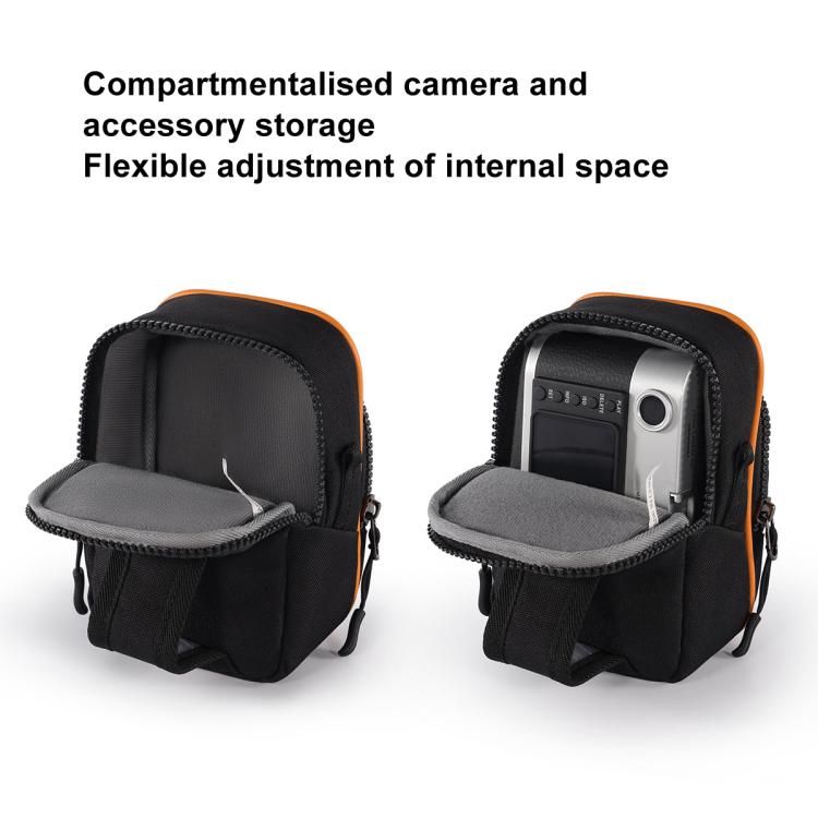 Cwatcun D168 Small Convenient Camera Bag Scratch-Resistant And Wear-Resistant Microslice Card Camera Pouch(Black) - Strap Satchel by Cwatcun | Online Shopping UK | buy2fix