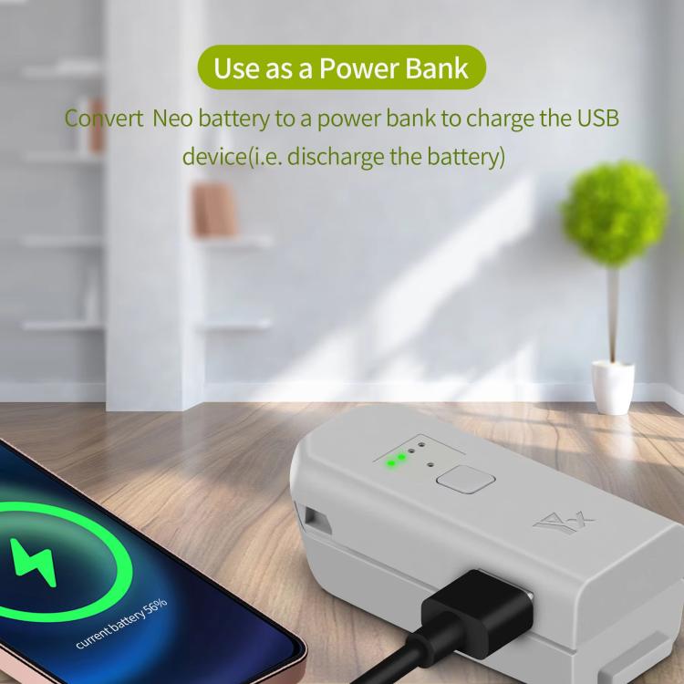 For DJI Neo Drone YX Battery Charger USB-C/Type-C Port Battery Manager(Gray) - Other by YX | Online Shopping UK | buy2fix