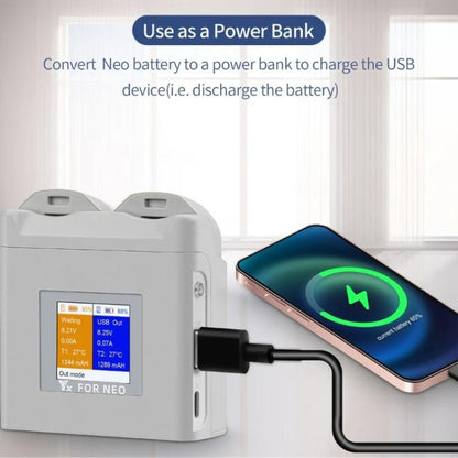 For DJI Neo Drone YX Color Screen Battery Charger Charge 2 Batteries(Gray) - Other by YX | Online Shopping UK | buy2fix