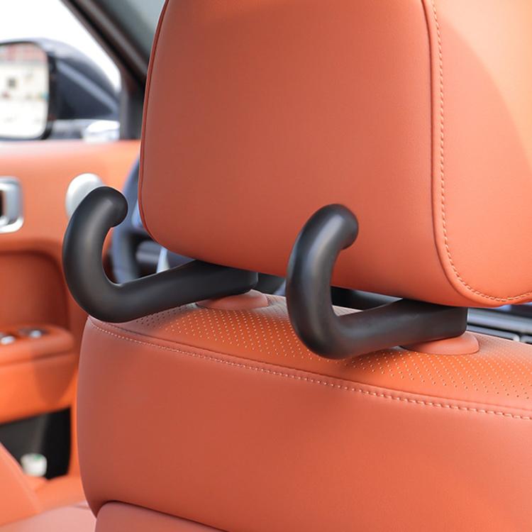 1pair Car Rear Seat Concealed Hook(Black) by buy2fix