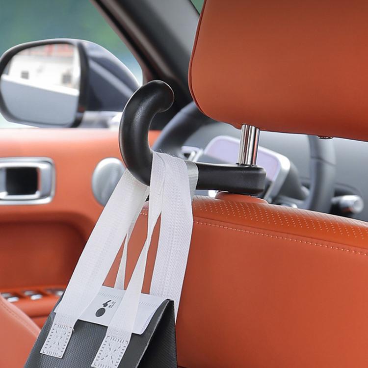 1pair Car Rear Seat Concealed Hook(Black) by buy2fix