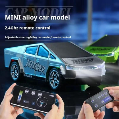 1:64 Mini Alloy 2.4Ghz Remote Control Car Children Rechargeable Model Car, Color: CO-5501E Gray - RC Cars by buy2fix | Online Shopping UK | buy2fix