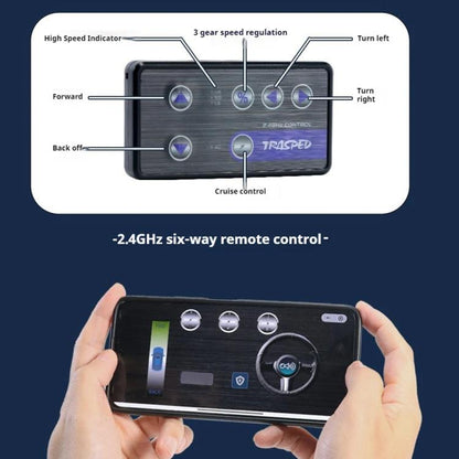 1:64 Mini Alloy 2.4Ghz Remote Control Car Children Rechargeable Model Car, Color: CO-5501E Gray - RC Cars by buy2fix | Online Shopping UK | buy2fix