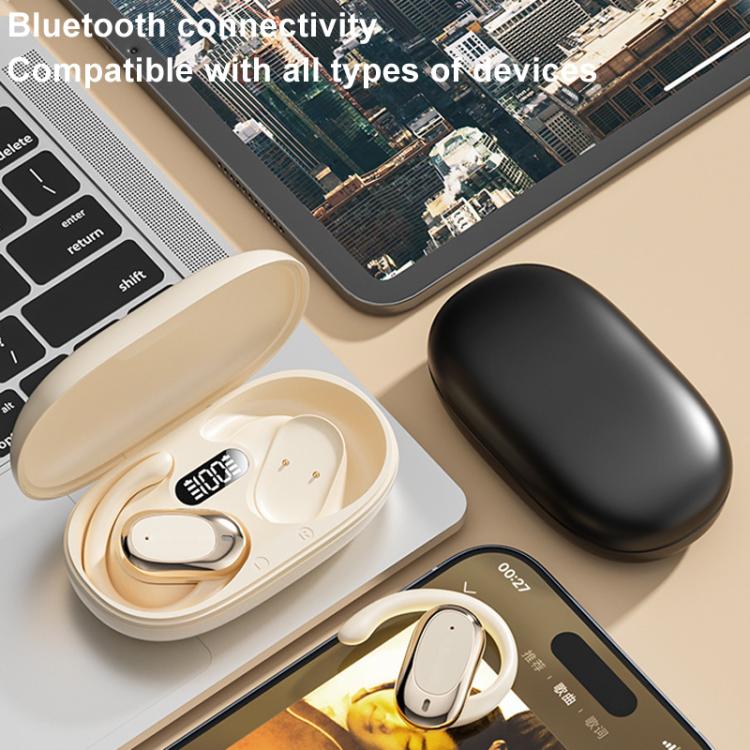 Bone Conduction Wireless Noise Reduction On-Ear Bluetooth Earphones(White) - Bluetooth Earphone by buy2fix | Online Shopping UK | buy2fix