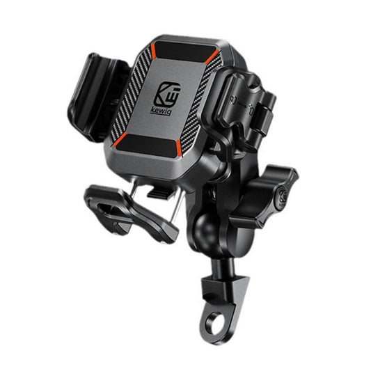 Kewig M33-C2 Outdoor Motorcycle Bike Riding Anti-Theft Shock Absorbing Cell Phone Holder(Mirror Base Model) by Kewig