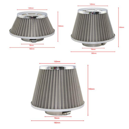 Medium Car Air Filter High Flow Mushroom-Head Engine Intake Modified Cartridge by buy2fix