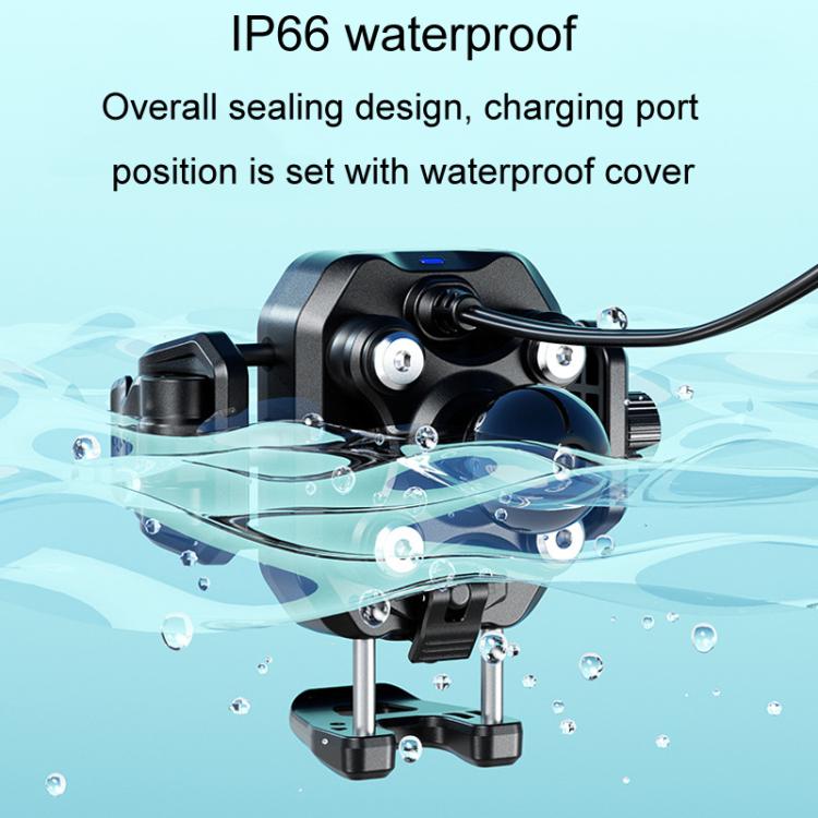 Kewig M33-A5 Outdoor Riding Shock Absorbing Anti-Theft 15W QI Wireless Charger Cell Phone Mounting Bracket(Horizontal Bar Model) by Kewig