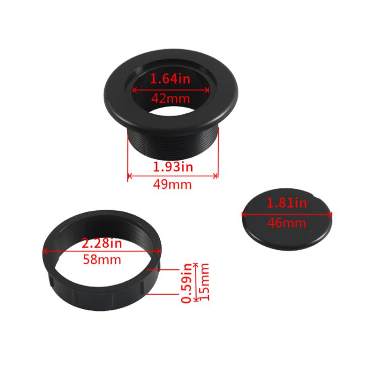 1.63 Inch RV Sunshade Eyelet Plug Cap(Black) by buy2fix