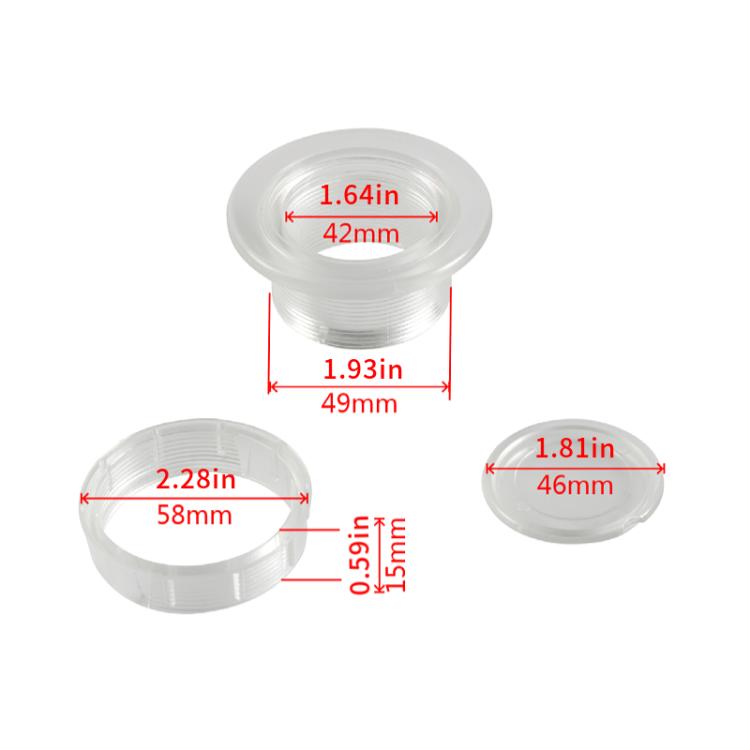 1.63 Inch RV Sunshade Eyelet Plug Cap(Transparent) by buy2fix