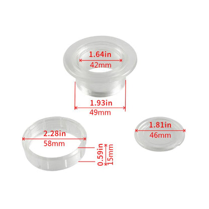1.63 Inch RV Sunshade Eyelet Plug Cap(Transparent) by buy2fix