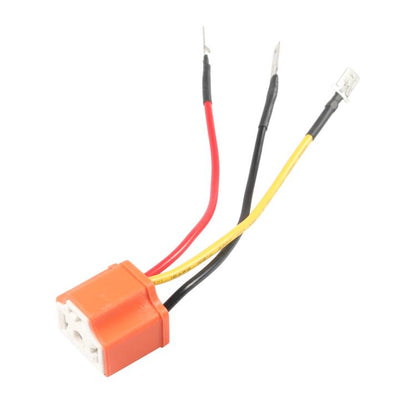 4pcs /Set Car Headlight Cable H4 Three-Plug Base Modification by buy2fix