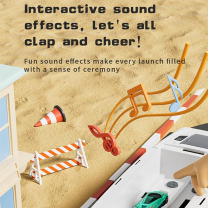 Folding Catapult Car Transformable Track Car Children Simulated Container Storage Car(Red) - RC Cars by buy2fix | Online Shopping UK | buy2fix