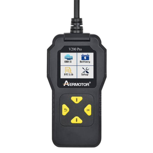 AERMOTOR V200PRO Car Troubleshooter Engine Inspection Scanner Readout Card ELM327 Battery Inspection Tool(Black) by AERMOTOR