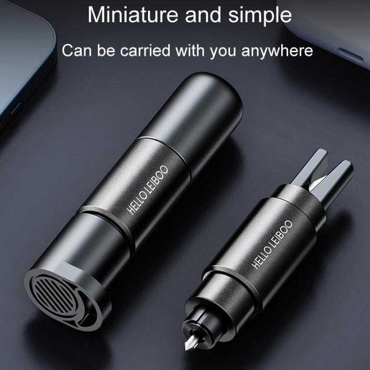 HELLO LEIBOO AD-1 Car Window Breaker Vehicle Multifunctional Escape Safety Hammer(Black) by HELLO LEIBOO