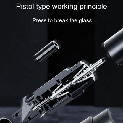 HELLO LEIBOO AD-1 Car Window Breaker Vehicle Multifunctional Escape Safety Hammer(Black) by HELLO LEIBOO