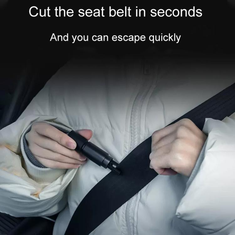 HELLO LEIBOO AD-1 Car Window Breaker Vehicle Multifunctional Escape Safety Hammer(Black) by HELLO LEIBOO