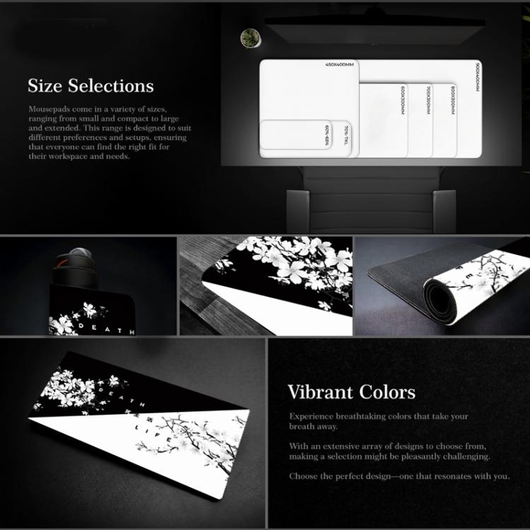 300x800x2mm Ink Painting Cherry Blossom Rubber Non-Slip Mouse Pad Desk Mat(Pattern 8) - Mouse Pads by buy2fix | Online Shopping UK | buy2fix