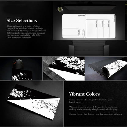 300x600x2mm Ink Painting Cherry Blossom Rubber Non-Slip Mouse Pad Desk Mat(Pattern 24) - Mouse Pads by buy2fix | Online Shopping UK | buy2fix