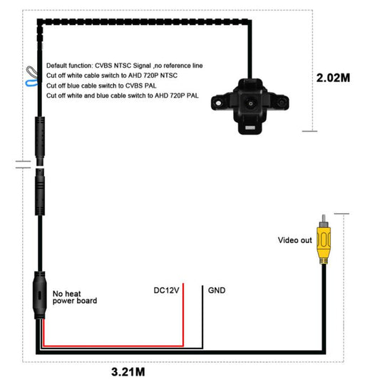 For Subaru Forester 2019 Car Front View Camera by buy2fix