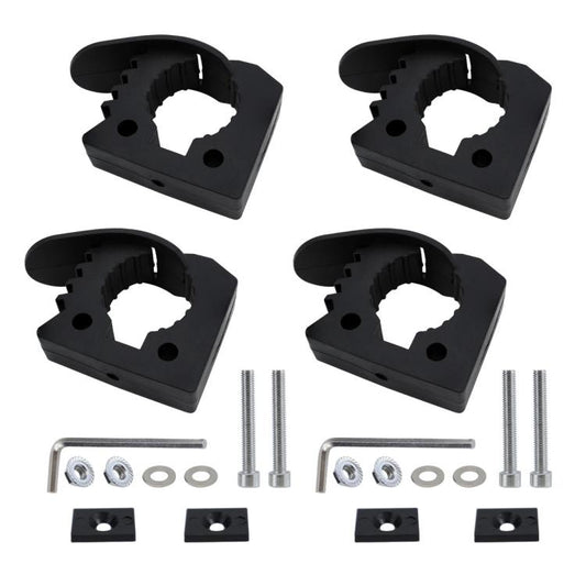 4pcs Quick Installation Clamp Rubber Fixing Buckle For 3-4cm Pipe by buy2fix