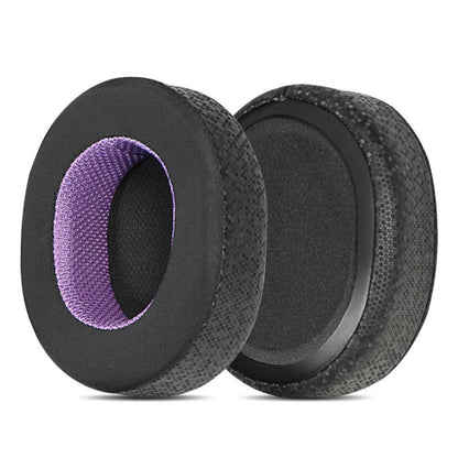 1pair Headset Sponge Earmuffs for SteelSeries Arctis Pro / Arctis 3 / 5 / 7, Color: Black Purple Ice Leather - Earmuff & Pad by buy2fix | Online Shopping UK | buy2fix