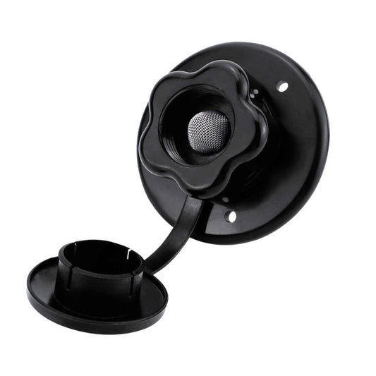 RV Ship Flange Threaded Leak-proof Water Inlet Connector Check Valve, Specifications: Black 2 by buy2fix