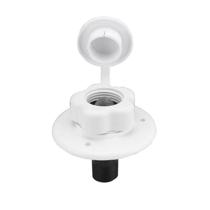 RV Ship Flange Threaded Leak-proof Water Inlet Connector Check Valve, Specifications: White 1 by buy2fix