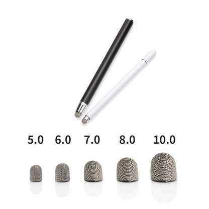 10pcs Silver Fibre Nano Conductive Light Fabric Tip High Sensitivity Capacitive Pen Tip, Spec: 5.0mm - Pencil Accessories by buy2fix | Online Shopping UK | buy2fix