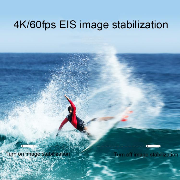 WIFI Wide-angle EIS Anti-shake Touch Color Dual-screen Remote Control Video Sports Camera(Q60TR) - Sports Camera by buy2fix | Online Shopping UK | buy2fix