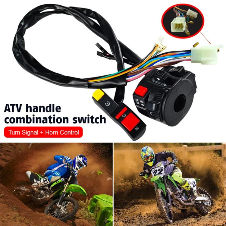 BZKG-ATV Off-Road Motorcycle Modified Accessories Handlebar Combination Switch(Black) - Electrical System by buy2fix | Online Shopping UK | buy2fix