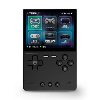 TRIMUI BRICK Open Source Pocket Console Portable Wireless Bluetooth HD Retro Arcade, Size: Standard No Card(Black) - Pocket Console by TRIMUI | Online Shopping UK | buy2fix