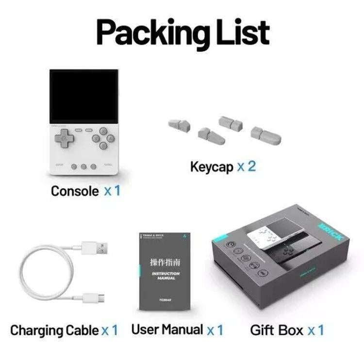 TRIMUI BRICK Open Source Pocket Console Portable Wireless Bluetooth HD Retro Arcade, Size: 64G(White) - Pocket Console by TRIMUI | Online Shopping UK | buy2fix