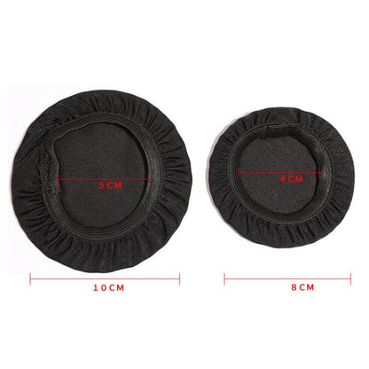 2pcs Universal Round Reusable Headset Dust Cover Sweat-proof Breathable Protective Cover, Color: S Gray - Anti-dust & Ear Caps by buy2fix | Online Shopping UK | buy2fix