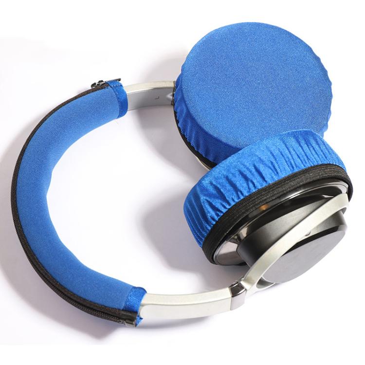 2pcs Universal Round Reusable Headset Dust Cover Sweat-proof Breathable Protective Cover, Color: L Blue - Anti-dust & Ear Caps by buy2fix | Online Shopping UK | buy2fix