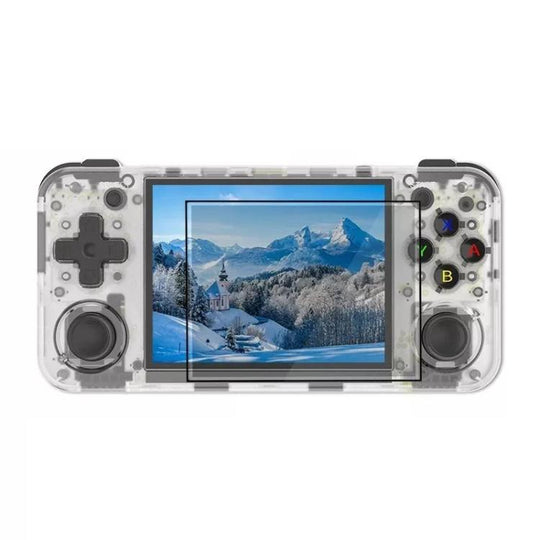 ANBERNIC RG35XXH Open Source Wireless Handheld Game Console, Memory: Standard+128G(Transparent White)