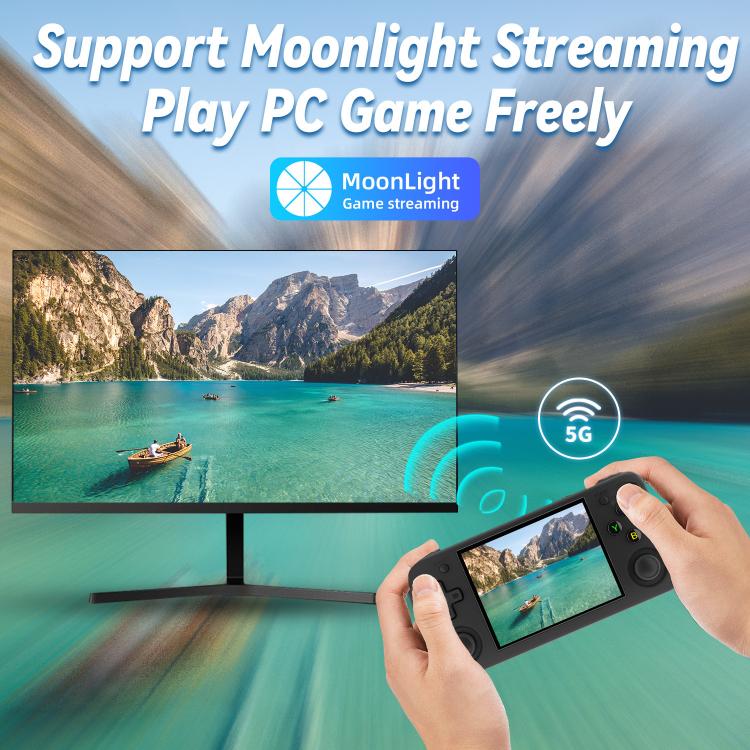 ANBERNIC RG35XXH Open Source Wireless Handheld Game Console, Memory: Standard 32G+64G(Black) - Pocket Console by ANBERNIC | Online Shopping UK | buy2fix
