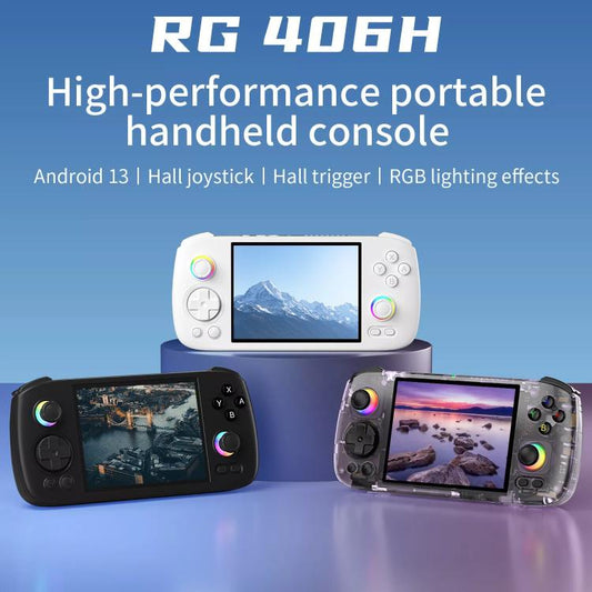 ANBERNIC RG406H Wireless HD Touch Screen Handheld Game Console, Memory: Standard+128G(Transparent Purple) - Pocket Console by ANBERNIC | Online Shopping UK | buy2fix