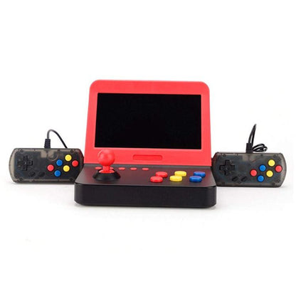 AMPOWN RETRO 7 inch Large Screen Handheld Console Rocker Game Player Open Source Retro Arcade, With Dual Grip(Black Red) - Pocket Console by AMPOWN | Online Shopping UK | buy2fix