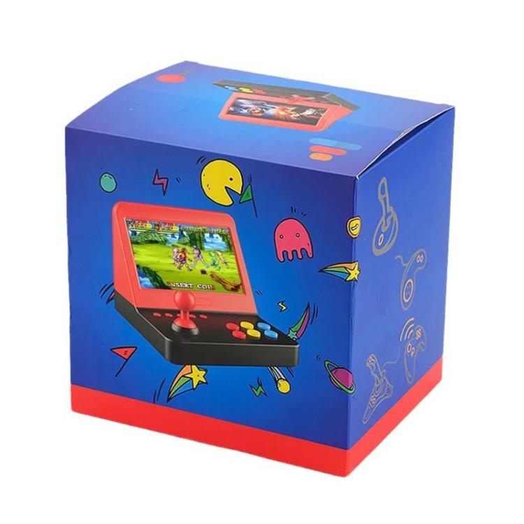 AMPOWN RETRO 7 inch Large Screen Handheld Console Rocker Game Player Open Source Retro Arcade, With Dual Grip(Black Red) - Pocket Console by AMPOWN | Online Shopping UK | buy2fix