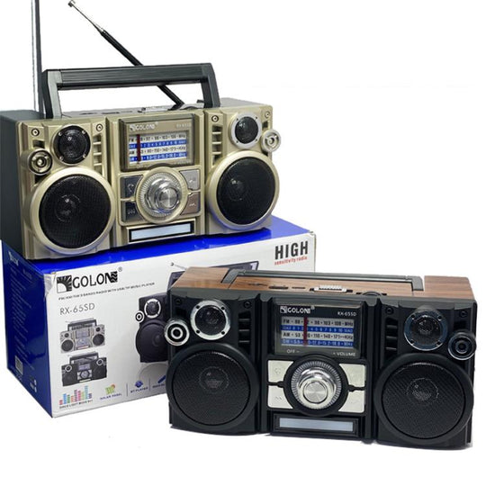 COLON RX-65SD Solar Charging Stereo FM Radio Wireless Bluetooth Speaker(Random Color Delivery)