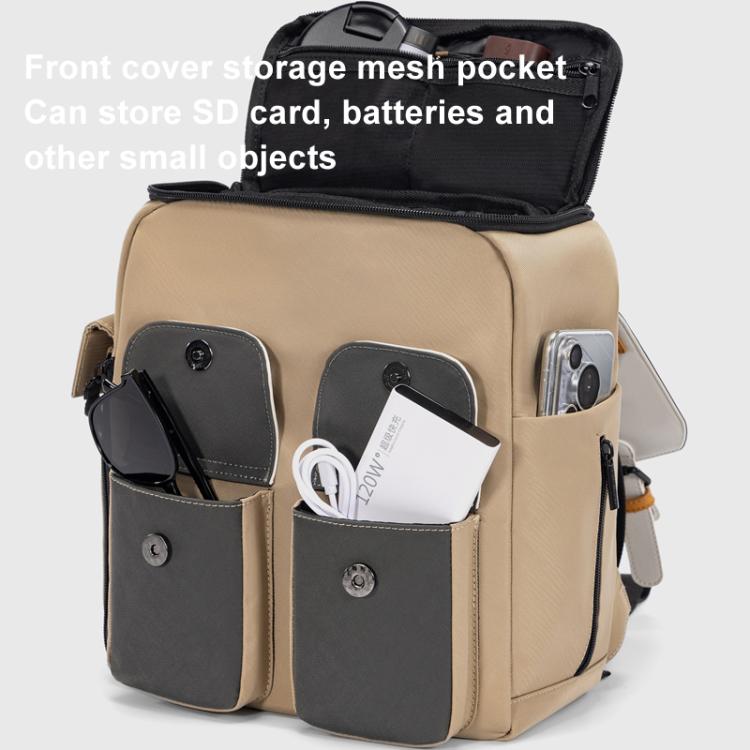 Cwatcun D171 Small Large Capacity DSLR Camera Storage Bag Casual Double Shoulder Load Reducing Breathable Backpack - Backpack by Cwatcun | Online Shopping UK | buy2fix