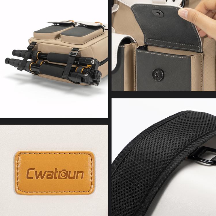 Cwatcun D171 Small Large Capacity DSLR Camera Storage Bag Casual Double Shoulder Load Reducing Breathable Backpack - Backpack by Cwatcun | Online Shopping UK | buy2fix
