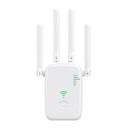 Urant U11 300Mbps 2.4G Wireless Repeater WiFi Signal Amplifier Support WPS Quick Setting US Plug White