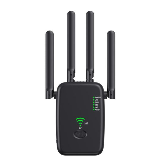 Urant U11 300Mbps 2.4G Wireless Repeater WiFi Signal Amplifier Support WPS Quick Setting UK Plug Black