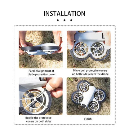 For DJI Neo CQT Paddle Bumper Ring Protective Cover Scratch Resistant Bumper Strips(Gray) - Cases & Bags by CQT | Online Shopping UK | buy2fix