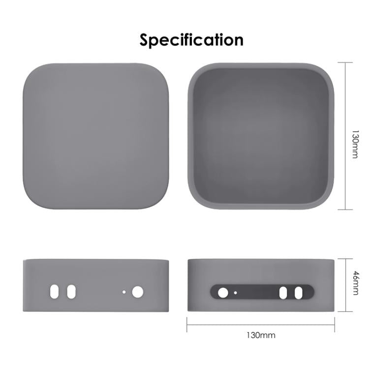 For Mac Mini M4 / M4 Pro 2024 Computer Host Dustproof Drop-Proof Silicone Protective Cover(Transparent) - MINI PC Accessories & Gadgets by buy2fix | Online Shopping UK | buy2fix