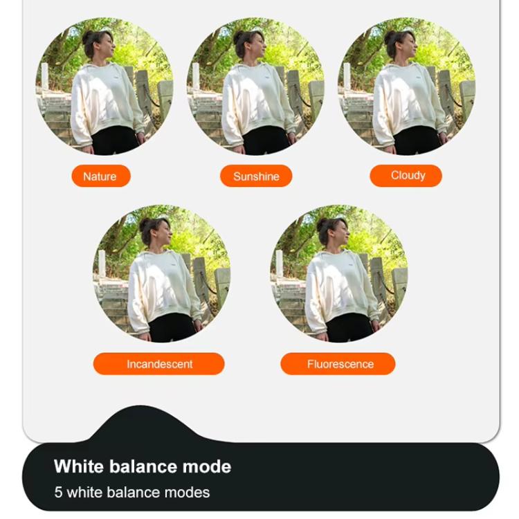 4K HD Touch Screen Digital Micro SLR Camera MP3 DSLR Camcorder 64MP Anti-Shake Vlogging Video Camera(White) - Video Cameras by buy2fix | Online Shopping UK | buy2fix